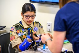 Scouts were able to earn Merit Badges in a variety of ways at the annual Merit Badge University event held at West Virginia University.