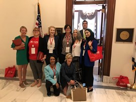 Members are pictured here following a meeting with staffers Addie Hernley and Baxter Carr in Senator Shelley Moore Capito's (R-WV) office.