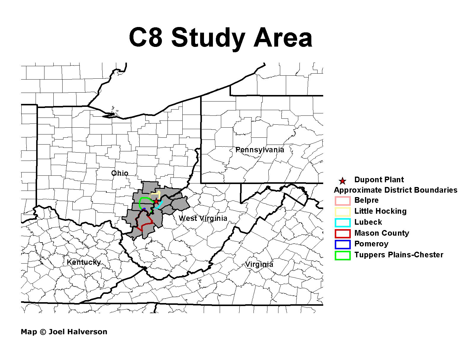 C8 Study Area Map