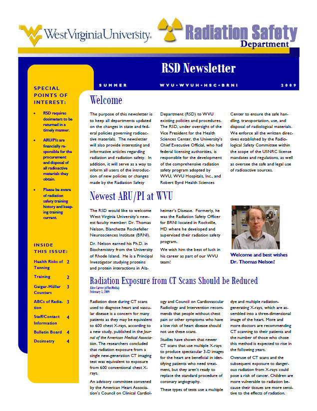 Spring 2009 newsletter