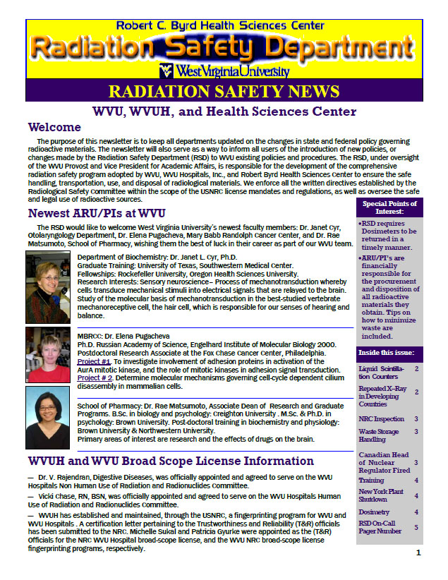 Fall 2008 newsletter