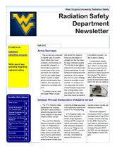 Fall 2012 newsletter